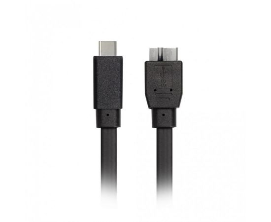 803189 - Кабель Smartbuy USB3.1 microUSB(B)шт. - type C шт., 20 см, плоский, черный (SBCAB-761K) (1)