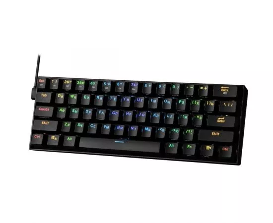 815668 - Беспроводная клавиатура Draconic RU,RGB, bluetooth 5.0, Black, 77696 (1)