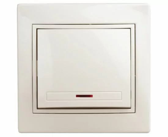 825103 - ЭРА Intro Plano выкл. СУ 1кл. инд. 10А, сл.кость, 1-102-02 (1)