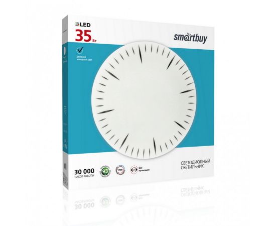 780715 - Smartbuy св-к св/д декоративный 35W(2800lm) 6000K 6К Clock d470х75 мм IP20 SBL-Clock-35-W-6K (1)