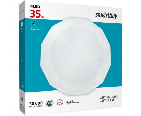 780716 - Smartbuy св-к св/д декоративный 35W(2800lm) 6000K 6К Dimond d470х75 мм IP20 SBL-Dmd-35-W-6K (1)