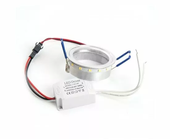 827513 - Feron Кольцо с диодами и драйвер для св-к встр. с подсв 3W 15LED SMD2835 4000K 4К LB-1226 28890 (1)