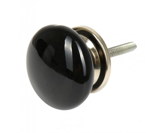 827789 - Ручка керамическая для мебели Классика черн (в кор 6 шт, цена за шт) BLUMEN HAUS (1)