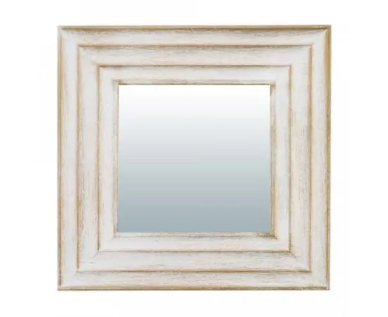 827859 - Зеркало декоративное Кале белый 14*14см QWERTY (1)