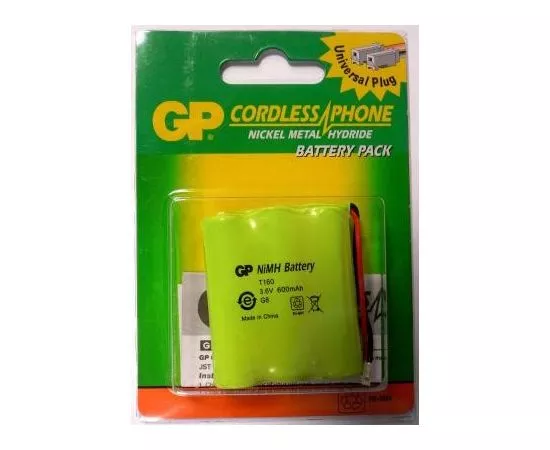 2261 - Аккумулятор GP T160 60AAM 3BMU 600mAh 3.6V  (аналог GP T110/236, Pan. P-P-501/502) (1)