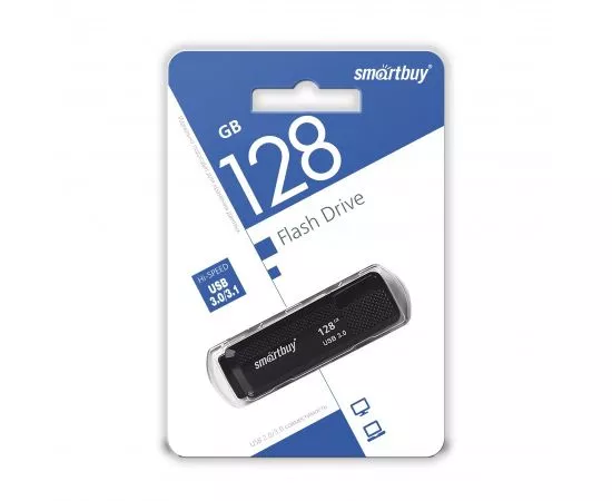 792228 - Флэш-диск (флэшка) USB Флэш-диск (флэшка) USB UFD 3.0 Smartbuy 128GB Dock Black (SB128GBDK-K3) (1)
