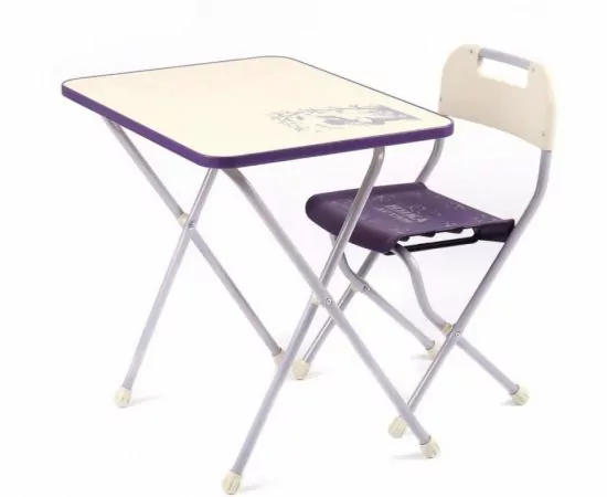 827164 - Комплект детский Ретро (стол+стул) сиреневый с бежевым , КПР/3 Nika (1)