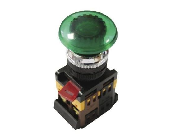458721 - EKF Кнопка AELA-22 Грибок желтая с подсветкой NO+NC 24В pbn-aela-1o-24 (1)