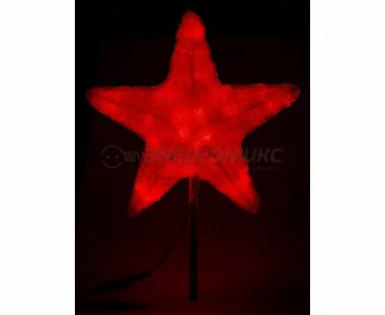 634630 - Фигура акриловая Звезда на елку 50см 160LED красная IP65 513-452 Neon-Night (1)