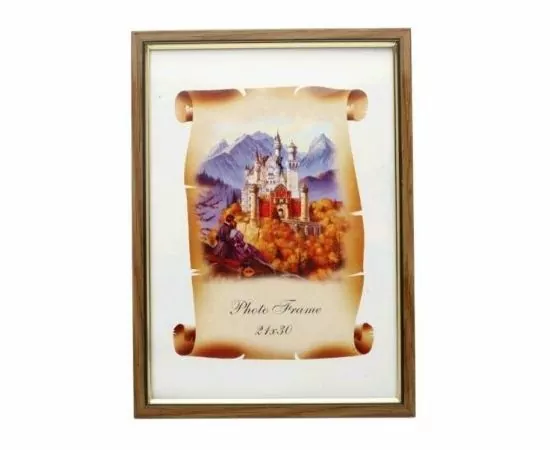 104646 - Фоторамка (пластик) Fotocontrast collection 15x21 686 ольха (1)