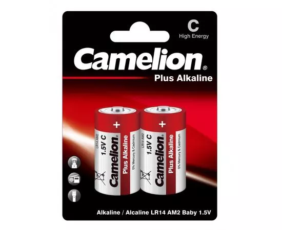112573 - Элемент питания Camelion Plus Alkaline LR14/343 BL2 (1)