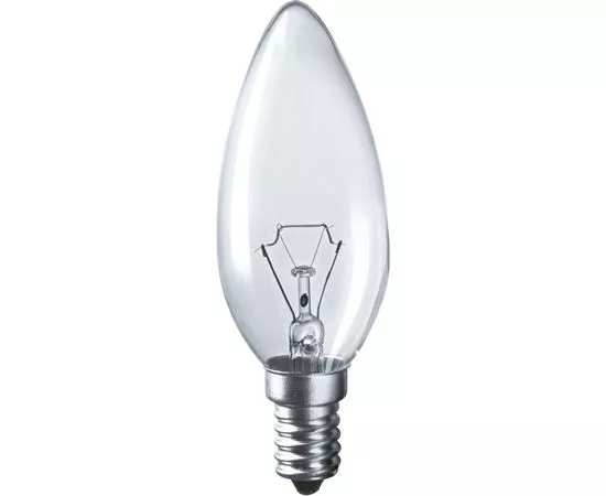 26651 - Лампа накаливания Navigator B35 E14 40W свеча прозрачная NI-B-40-230-E14-CL 94303 (1)