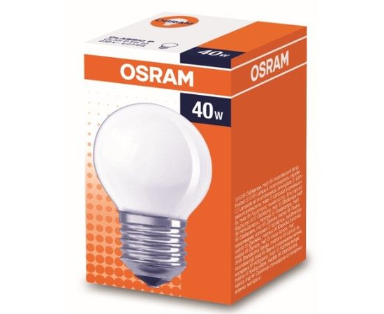 28376 - Лампа накал. OSRAM P E27 40W шар матовая 4008321411716 (1)
