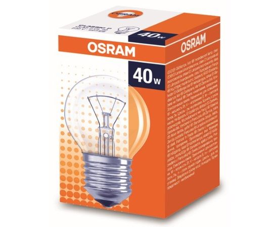 28377 - Лампа накал. OSRAM P E27 40W шар прозрачная 4008321788764 (1)