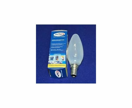 28727 - Лампа накал. Космос B35 E14 40W свеча матовая (1)