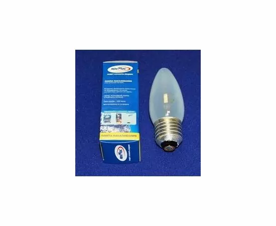 28730 - Лампа накал. Космос B35 E27 60W свеча матовая (1)