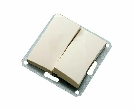 28807 - Schneider Дуэт мех. выкл. СУ 2 кл. беж. (пласт. осн.*) WDE000251 (1)