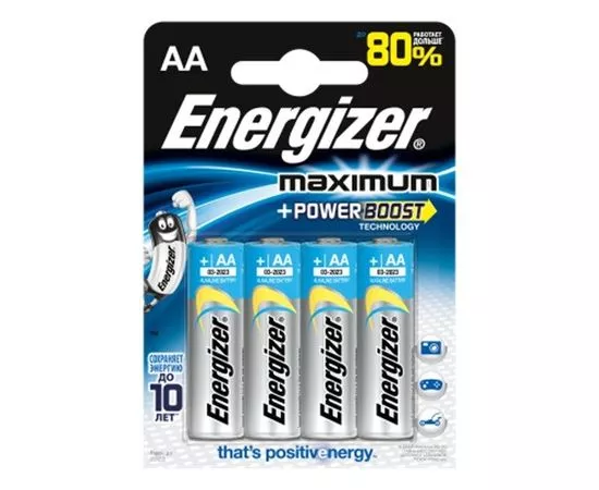 45431 - Элемент питания Energizer Maximum LR6/316 BL4 (1)