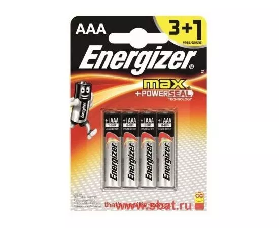 55583 - Элемент питания Energizer MAX  LR03/286 BL3+1 (1)