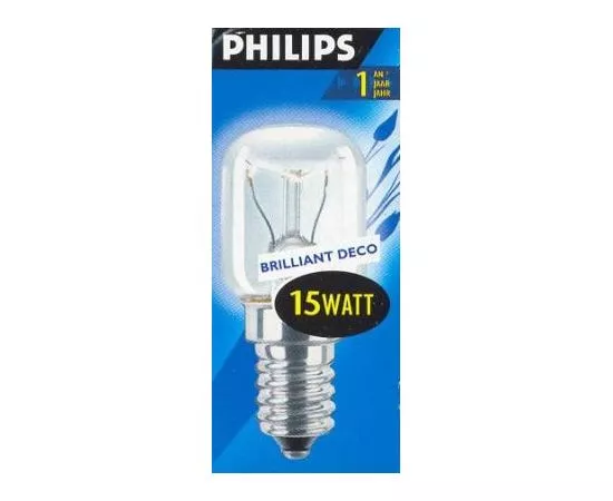 55603 - Лампа накал. Philips T22 E14 15W трубчатая для печей (300°C) 924196244402 (1)