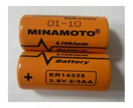 56014 - Элемент питания литий-тионилхлоридный Minamoto ER14335 STD 2/3AA 1.65Ah 3.6V (1)