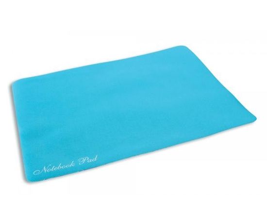 61442 - Аксессуары к компьютеру Коврик д/мыши Notebook Microfiber DF,синий,300x225x1,2мм 77472 (1)