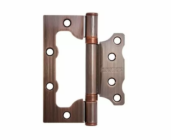 563532 - АЛЛЮР 100х75 2BB AC КОРОБКА 2,5мм медь Петля накладная без врезки  2 шт(50,10) (1)