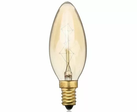 582701 - Лампа накал. Jazzway Свеча С35 E14 40W золотистая декоративная лампа накаливания 95x35 .2858290 (1)