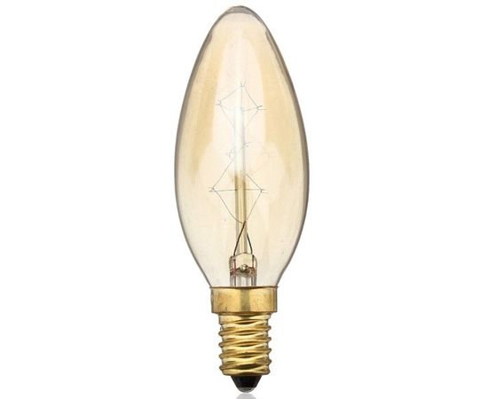 582701 - Лампа накал. Jazzway Свеча С35 E14 40W золотистая декоративная лампа накаливания 95x35 .2858290 (1)