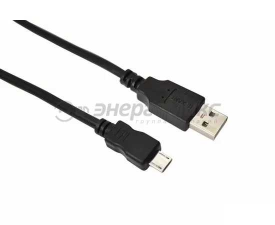 583578 - Кабель USB(A)шт. - microUSBшт. 1.8 м REXANT, черный, арт. 18-1164-2 (1)