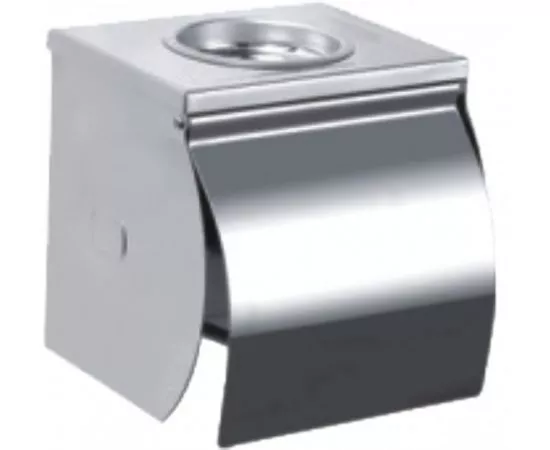 803319 - Haiba Держатель д/туалетной бумаги с крышкой настенный, хром, HB502 (1)