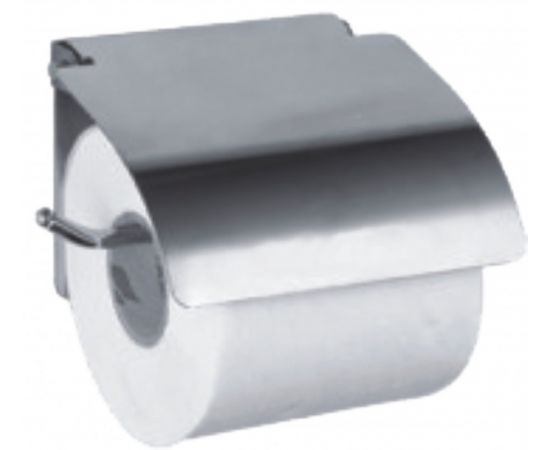803320 - Haiba Держатель д/туалетной бумаги с крышкой настенный, хром, HB504 (1)