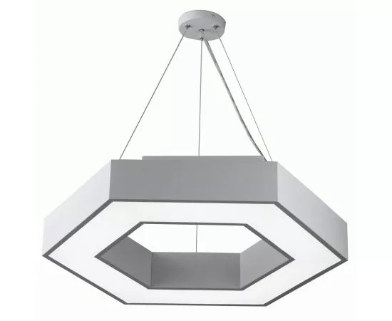 814917 - ЭРА св-к св/д Geometria Hexagon 45W(2500lm) 4000K 4K бел. IP40 подв. 600х600х80 SPO-123-W-045 3012 (1)