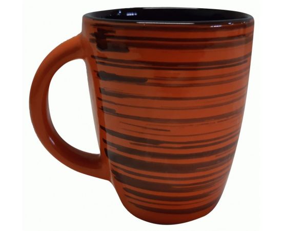 829621 - Чашка Грация оранж полоска, 0,35л, 8,5*11см (кратность 12!!!) керамика 6789 101624 (1)