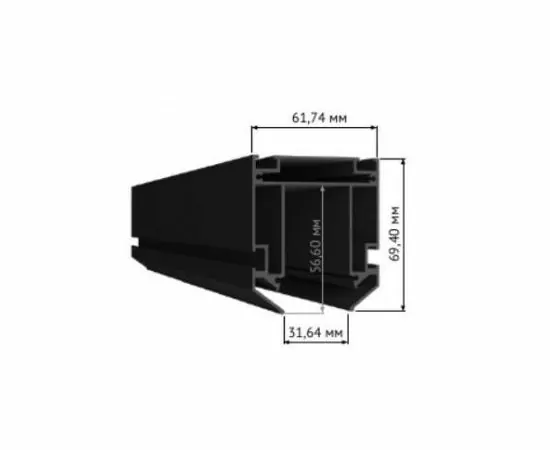 834842 - ST LUCE Профиль д/монтажа магнит шинопр SKYLINE 220 в натяжной ПВХ потолок 2000мм алюм ST015.129.02 (1)