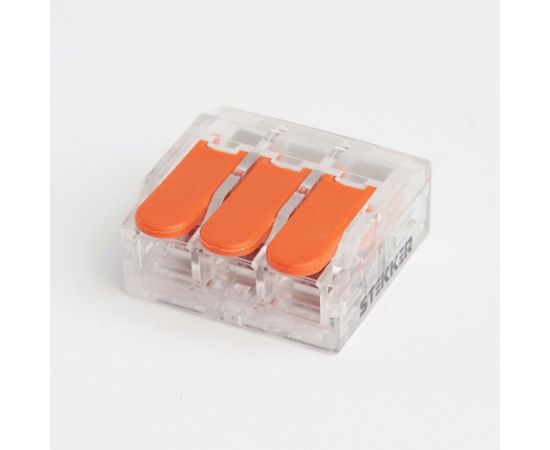 835989 - STEKKER клемма СМК с рычагом компакт. LD221-613, 3х(0,5-6мм2) 41A (уп.50шт, цена за шт) 39864 (1)