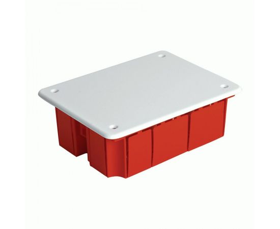 836203 - Stekker Коробка монтажная для сплош. стен с крышкой IP20 красный 120x92x45 EBX30-01-1-20-120 49005 (1)