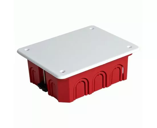 836206 - Stekker Коробка монтажная для полых стен с крышкой IP20 красный 120x92x45 EBX30-02-1-20-120 49008 (1)