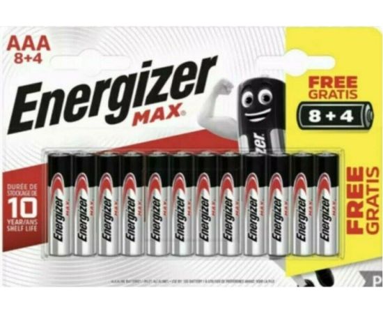 648689 - Элемент питания Energizer MAX LR03/286 BL12 (8+4) ПРОМО (1)