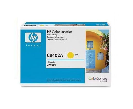 320495 - Картридж лазерный HP (CB402A) ColorLaserJet CP4005, желтый, ориг., ресурс 7500 стр. (1)