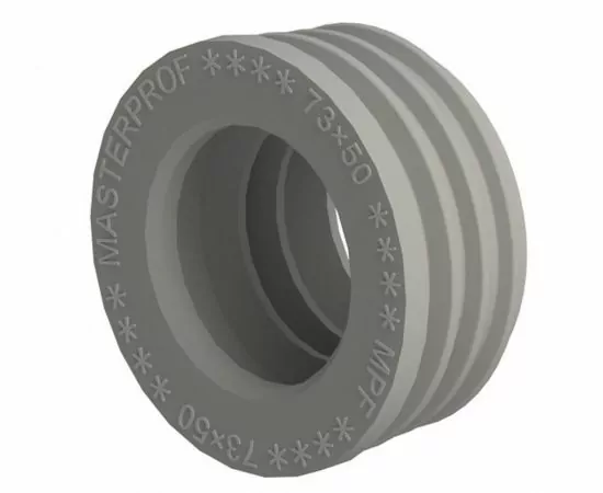 838093 - МастерПроф Манжета для канализации серая ТЭП 73х50мм, МР-У, ИС.131772 (отгр.с уд скл.крат.10!!!) (1)