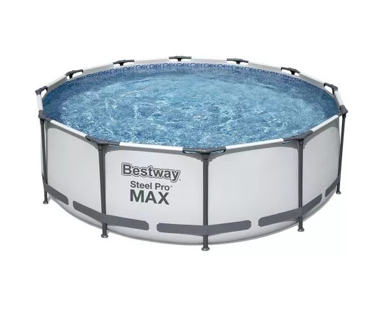 780051 - Каркасный бассейн Steel Pro Max с ф.-насосом и лестн. 366х 100 см, 9150 л, Bestway 56418 4864 (1)