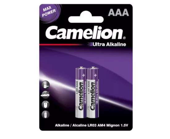 838512 - Элемент питания Camelion Ultra Alkaline LR03/286 BL2 (1)