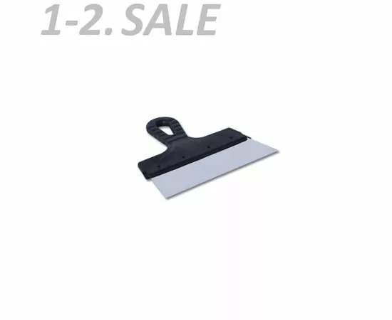 604365 - EUROTEX Шпатель фасадный 200мм нерж.сталь пластмассовая ручка, арт.20605-200 (1)