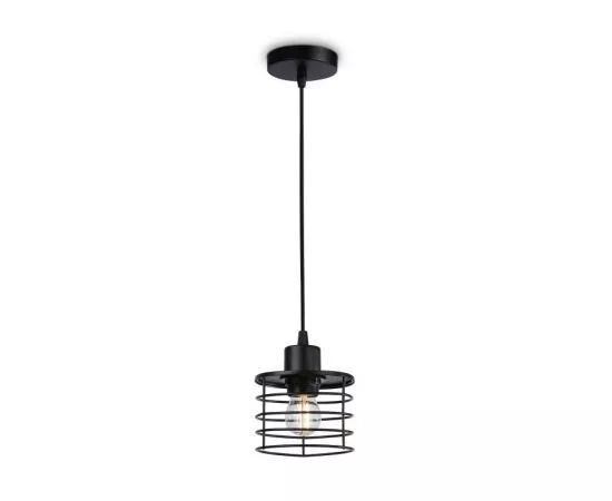 841530 - Ambrella св-к подвесной LOFT E27 40W d120x950 чер. металл TRADITIONAL TR8068 BK (1)