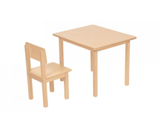 835075 - Комплект детской мебели Polini kids Simple 105 S, натуральный (мест 1) (1)