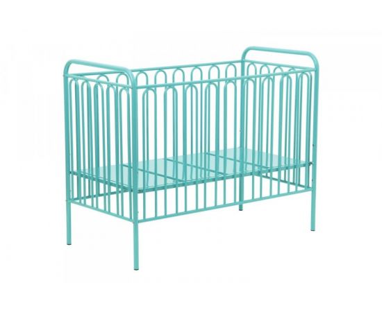835166 - Кровать детская Polini kids Vintage 150 металлическая, бирюзовый (мест 1) (1)