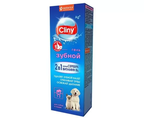 842895 - Гель зубной для кошек и собак 75мл Cliny К104 53260 (1)