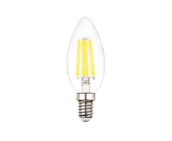 826104 - Ambrella Filament  свеча C37-F 6W E14 4200K 4K 35x95 филамент (нитевидная) прозр (1)