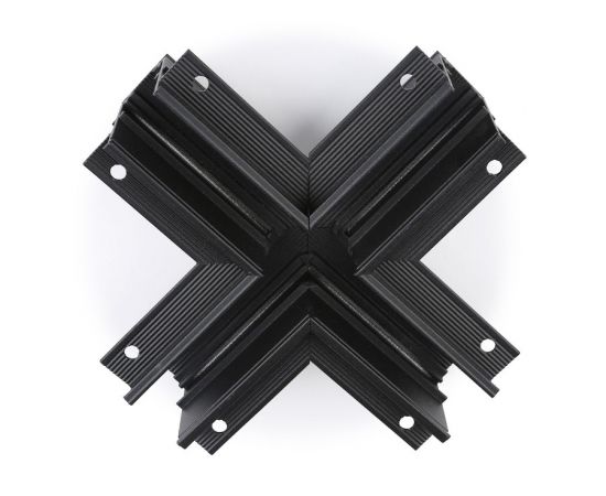 843621 - Ambrella Коннектор х-образный для встр. шинопровода Magnetic GL3358 BK черный 170x170x46,8 (1)